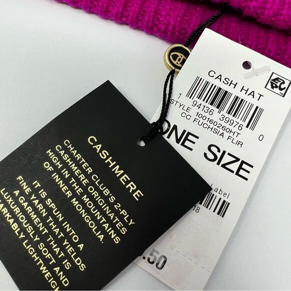 Charter Club Luxury Cashmere Beanie - Picture 4 of 5